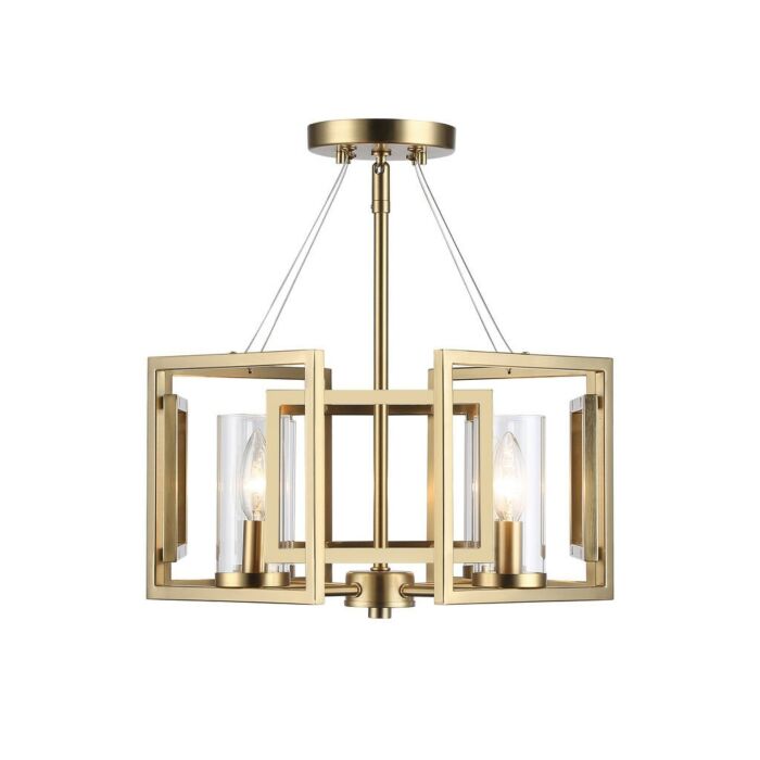 Four Light Semi-Flush Mount
