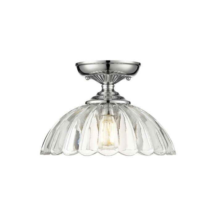 One Light Semi-Flush Mount