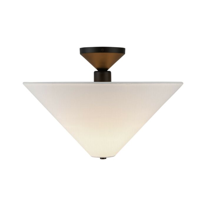 One Light Semi-Flush Mount