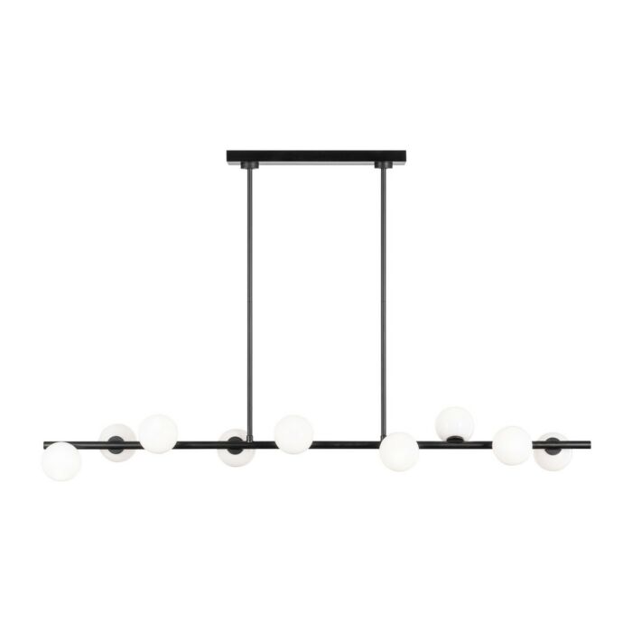 Nine Light Linear Chandelier