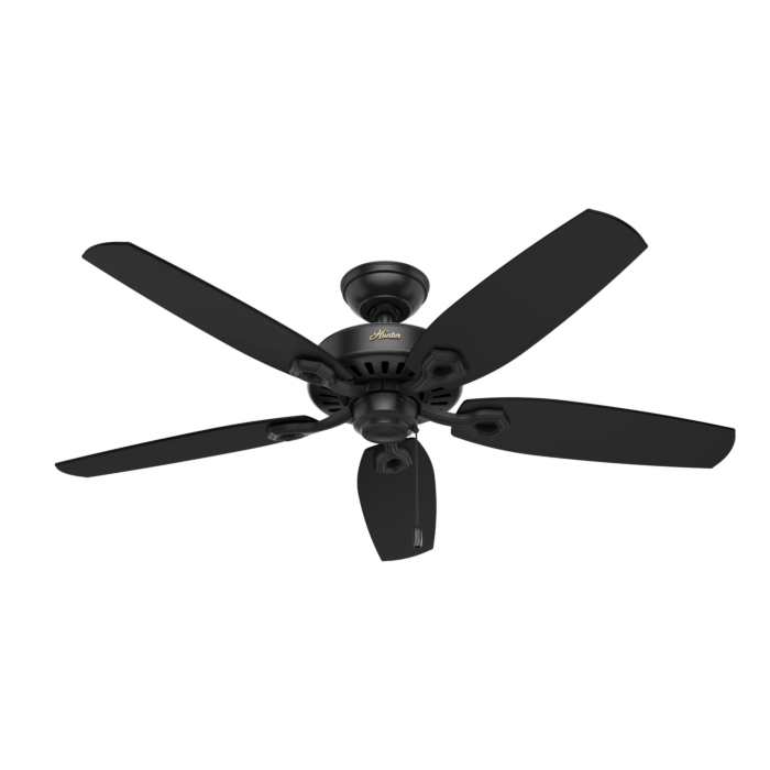 Hunter Builder Elite 52 Inch Indoor Ceiling Fan in Matte Black