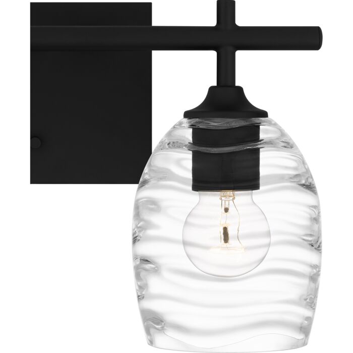 Lucy 2-Light Bathroom Vanity Light in Matte Black