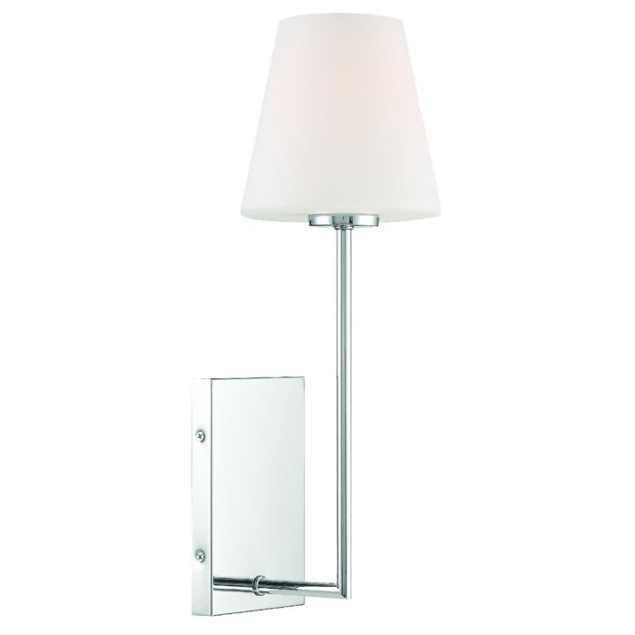 Crystorama Lena Wall Sconce in Polished Chrome