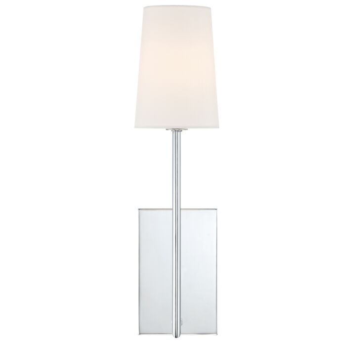 Crystorama Lena 18 Inch Wall Sconce in Polished Chrome