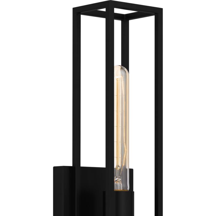 Leighton 1-Light Wall Sconce in Matte Black