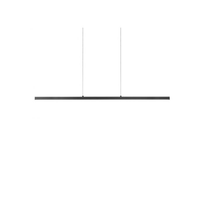 Kuzco Vega LED Thin Linear Pendant Light in Black
