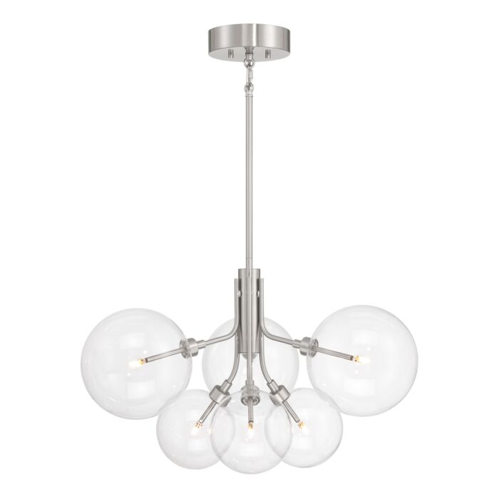  Chandelier in Brushed Nickel