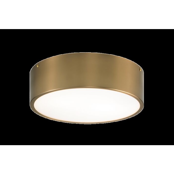 Matteo Snare 2 Light Ceiling Light In Aged Gold Brass