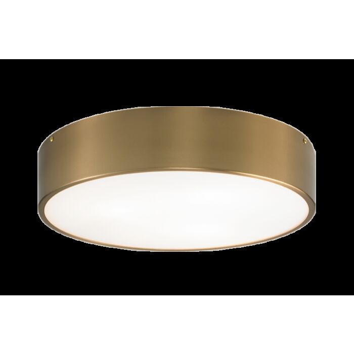 Matteo Snare 3 Light Ceiling Light In Aged Gold Brass
