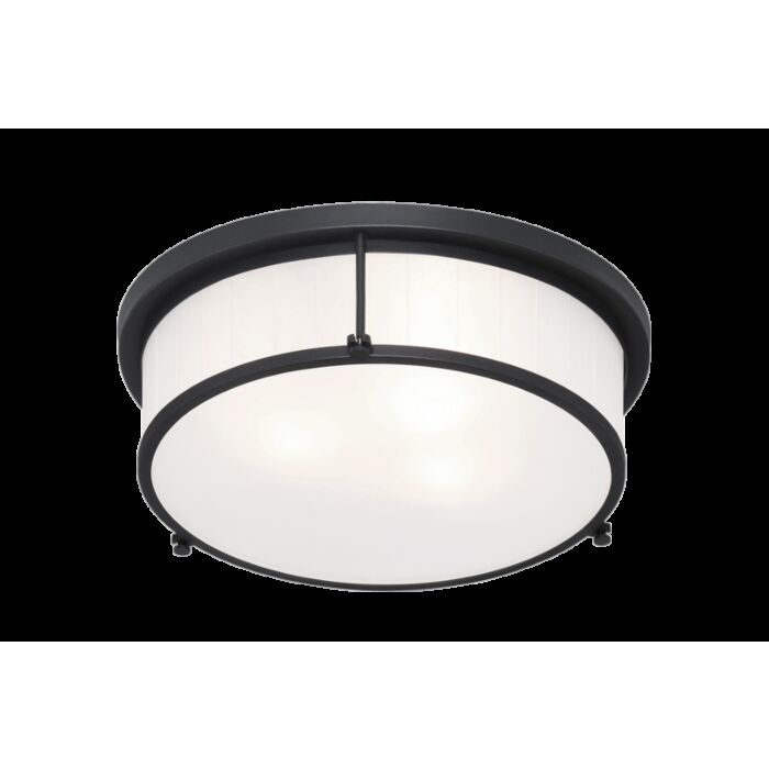 Matteo Caisse Claire 3 Light Ceiling Light In Matte Black