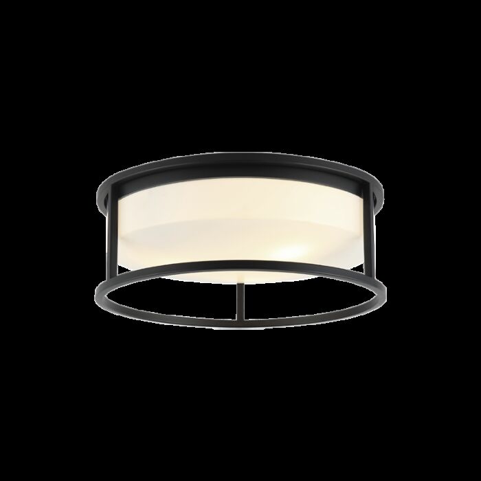 Matteo Framerton 3 Light Ceiling Light In Matte Black
