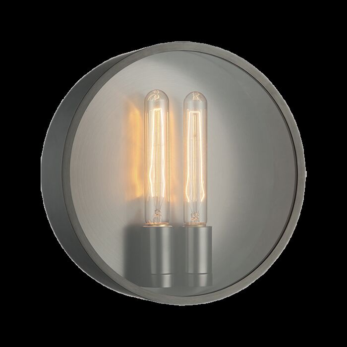 Matteo Marco 2 Light Wall Sconce In Gunmetal