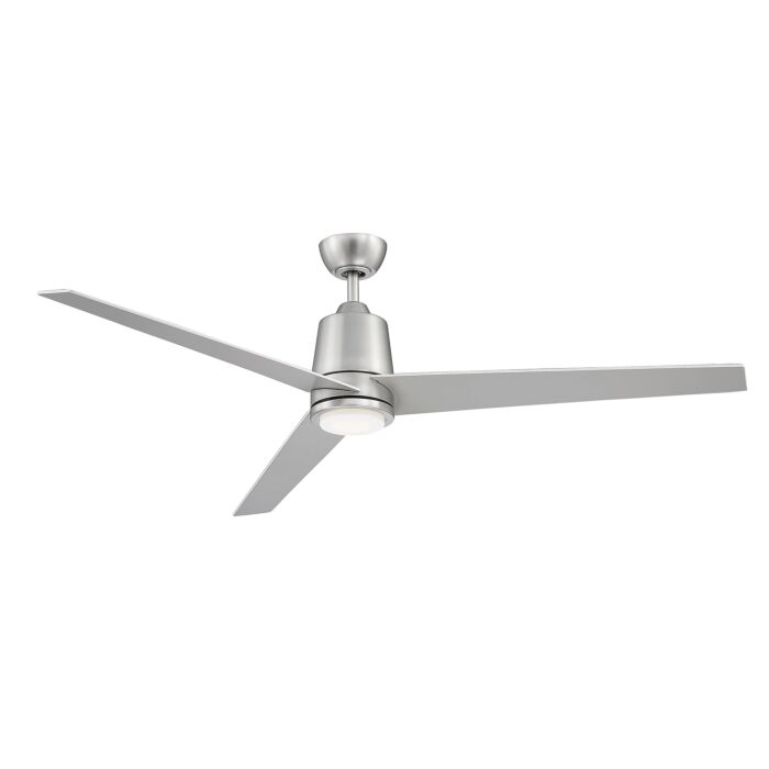 Meridian 56 Inch LED Ceiling Fan in Brushed Nickel