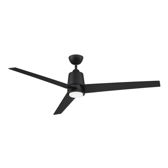 Meridian 56 Inch LED Ceiling Fan in Matte Black