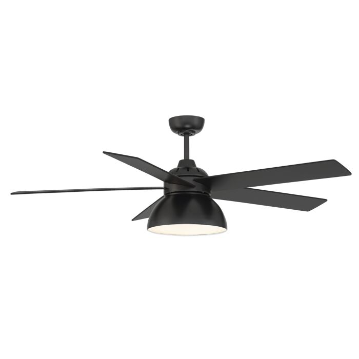 Meridian 52 Inch LED Ceiling Fan in Matte Black