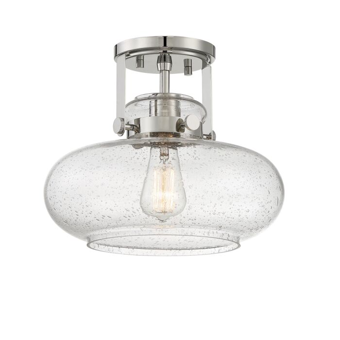 Trade Winds Lighting 1 Light Ceiling Light In Polished Nickel