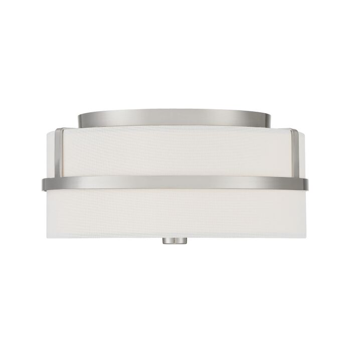 Trade Winds Lighting 2 Light Ceiling Light In Brushed Nickel