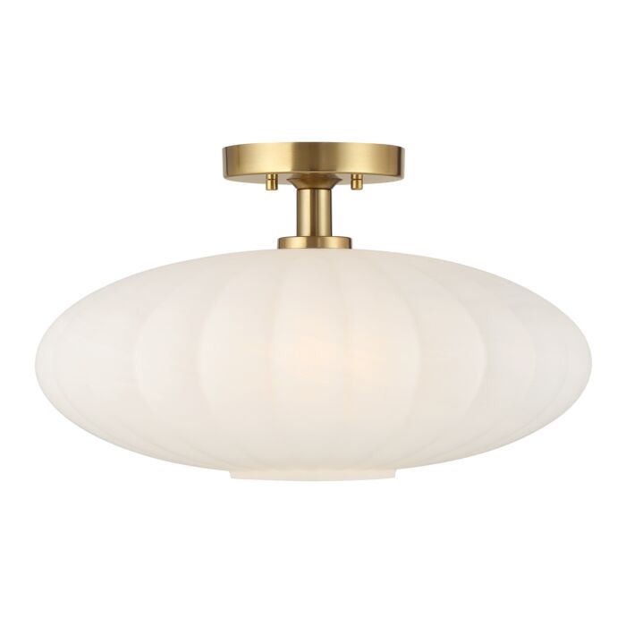  Ceiling Light in Natural Brass