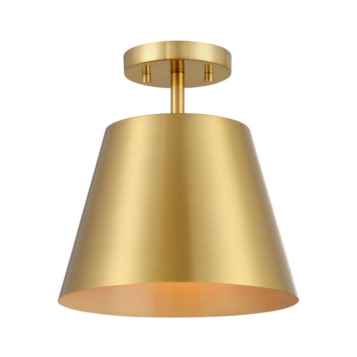  Ceiling Light in Natural Brass