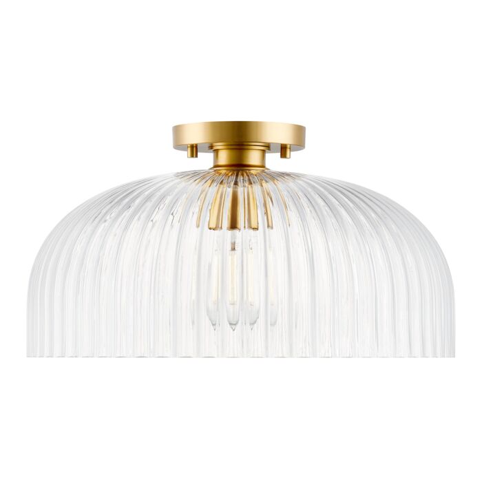 Ceiling Light in Natural Brass