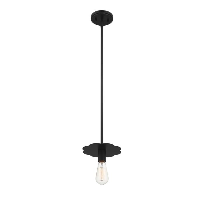 Trade Winds Lighting 1 Light Pendant Light In Black