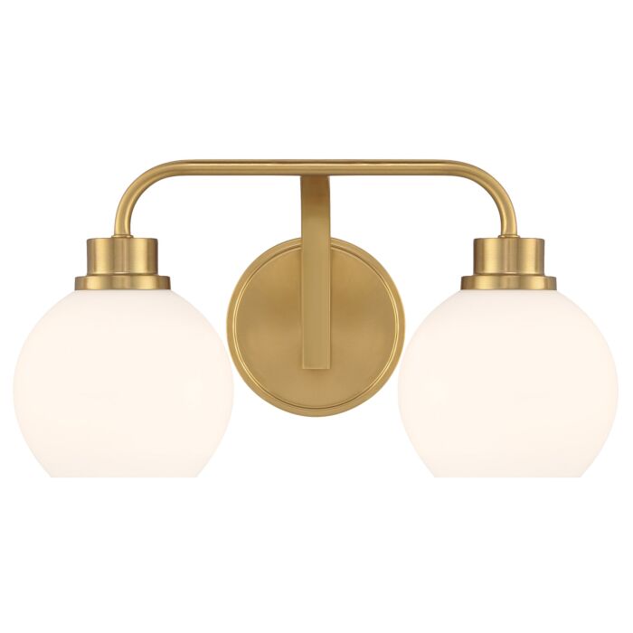  Bathroom Vanity Light in Natural Brass