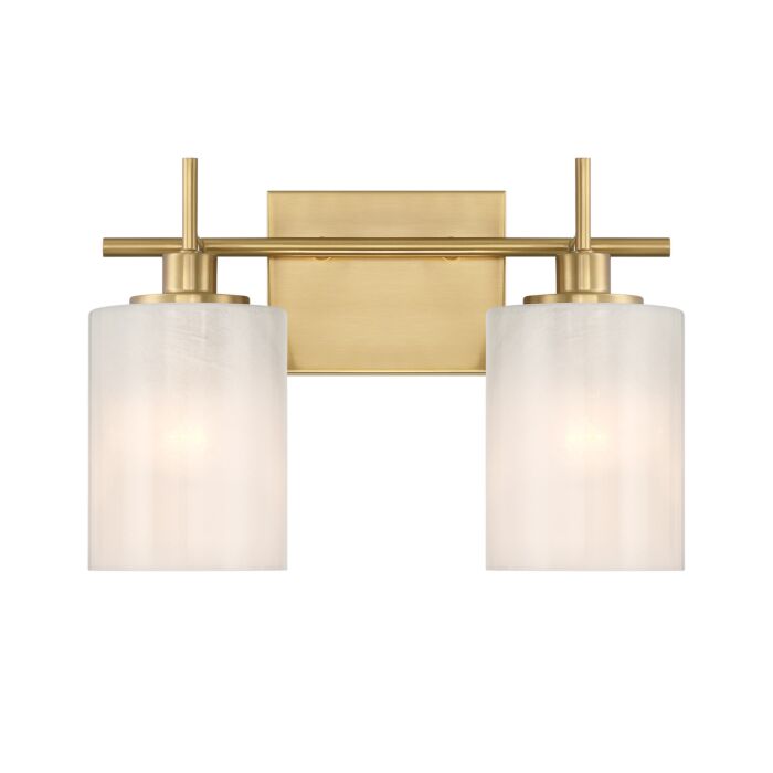 Bathroom Vanity Light in Natural Brass