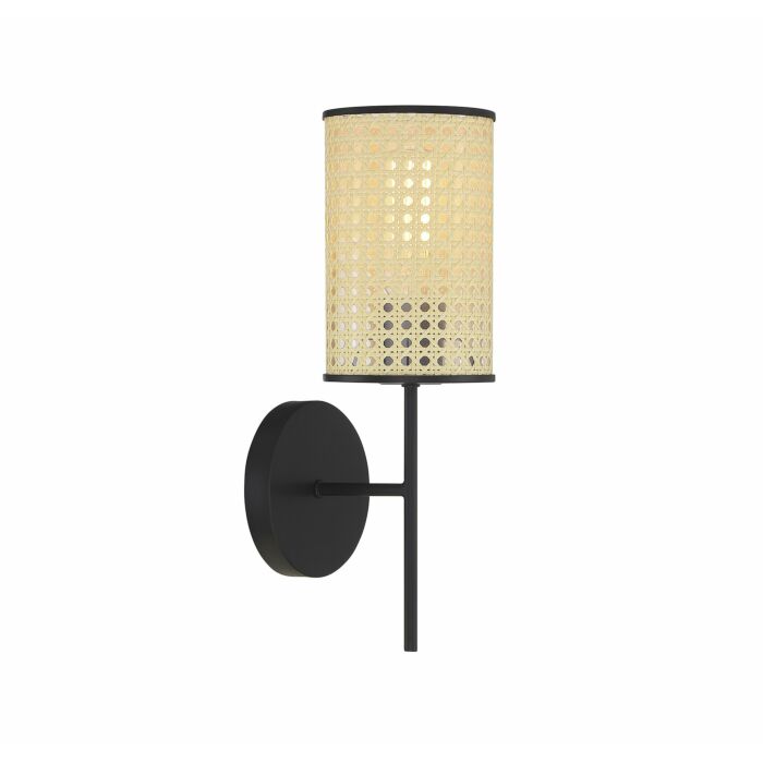 Meridian 1 Light Wall Sconce in Matte Black