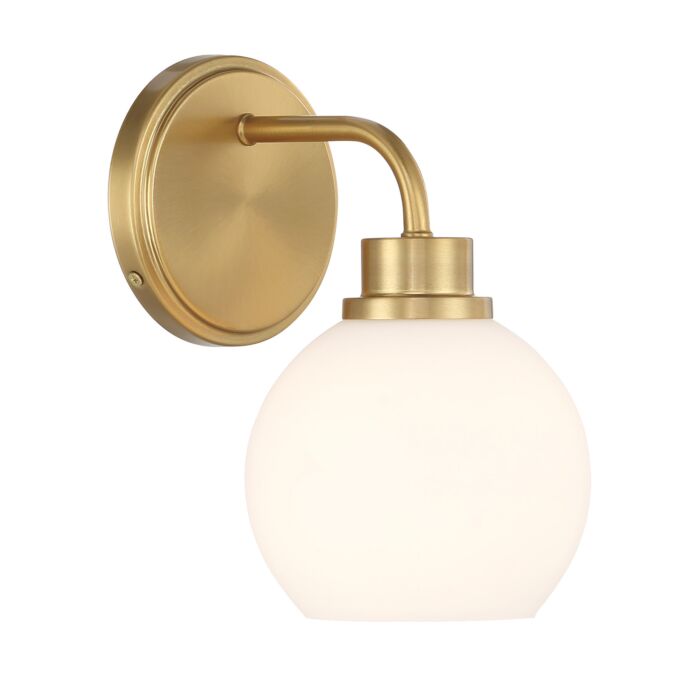  Wall Sconce in Natural Brass