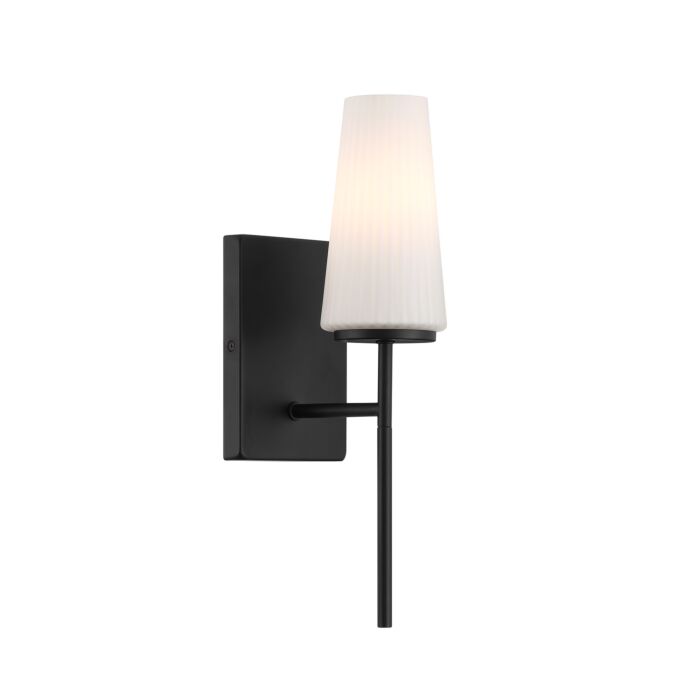  Wall Sconce in Matte Black