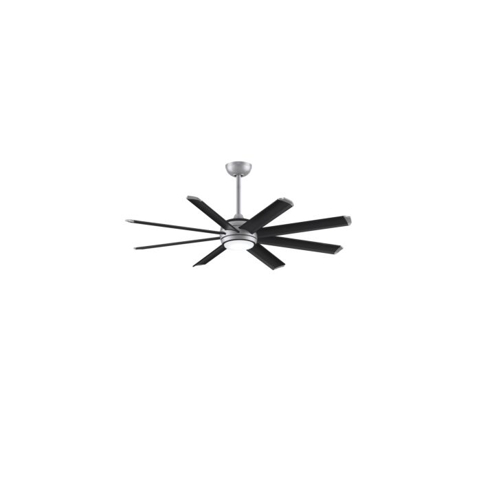 Fanimation Stellar Custom 1 Light 8 Blade Ceiling Fan Motor (Only) in Silver