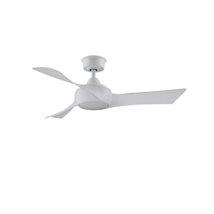 Fanimation Wrap Custom Indoor Ceiling Fan in Matte White  MOTOR ONLY