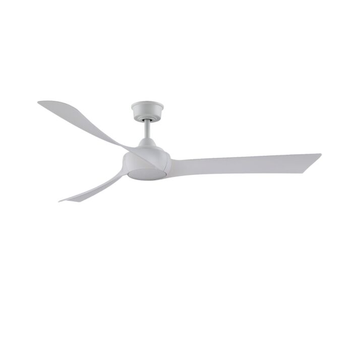 Fanimation Wrap Custom Indoor Ceiling Fan in Matte White  MOTOR ONLY