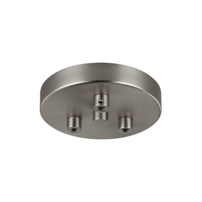 Feiss Multi Port Canopies 3 Light Multi Port Canopy with Swag Hooks in Satin Nickel