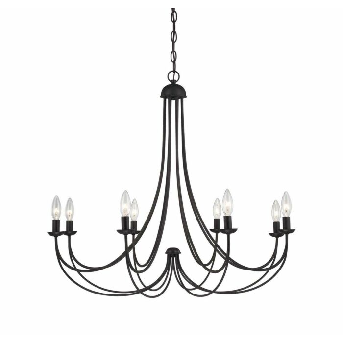 Quoizel Mirren 8 Light 28 Inch Transitional Chandelier in Imperial Bronze