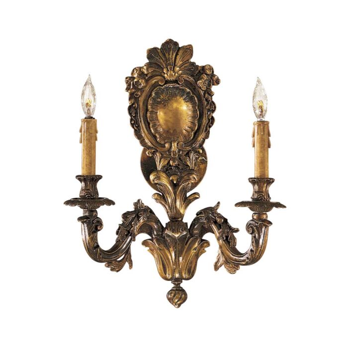 Metropolitan 2 Lt Wall Sconce in Antique Bronze Patina