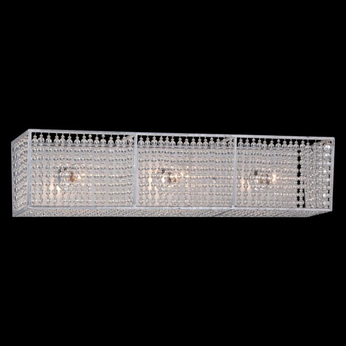 Metropolitan Saybrook 24.5 Inch 3 Light Bathroom Vanity Light in Catalina Silver