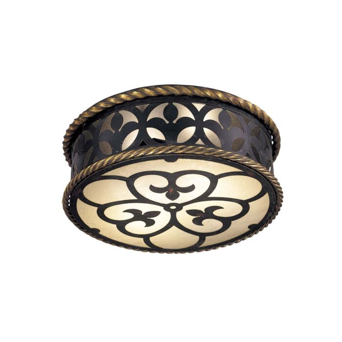 Metropolitan French Country Ceiling Light in French Black