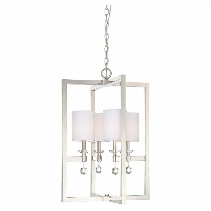 Metropolitan Chadbourne 4 Lt Pendant in Polished Nickel