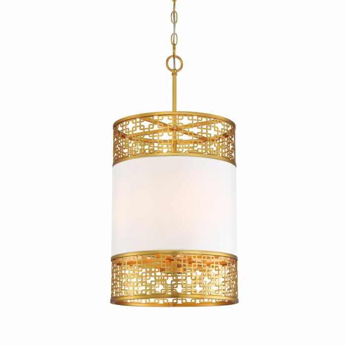 Metropolitan Blairmmor 4 Light 14 Inch Pendant Light in Honey Gold