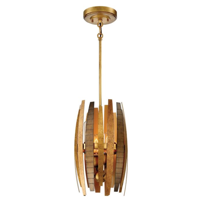 Metropolitan Manitou 9.5 Inch 4 Light Mini Pendant in Ardor Gold