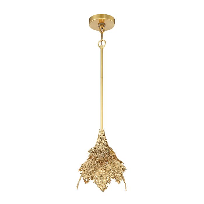 Metropolitan Evergold Chandelier in India Gold With Vintage Brass