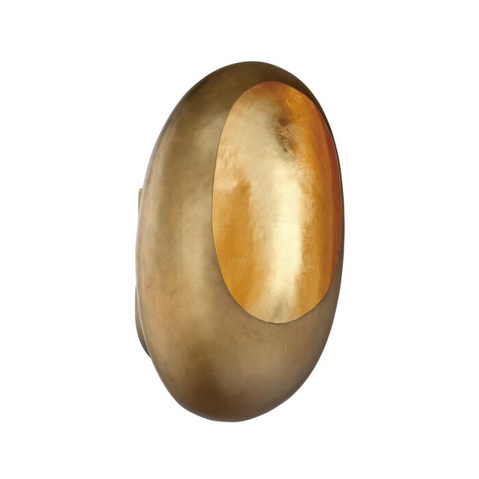 Metropolitan Ardor Wall Sconce in Antique Brass with Gold Leaf