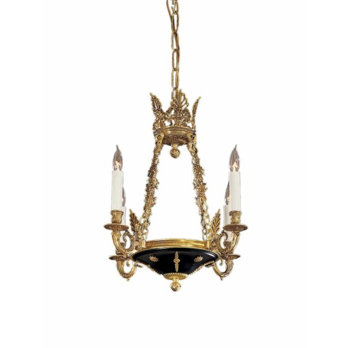 Metropolitan Vintage 4 Lt Chandelier in Gold