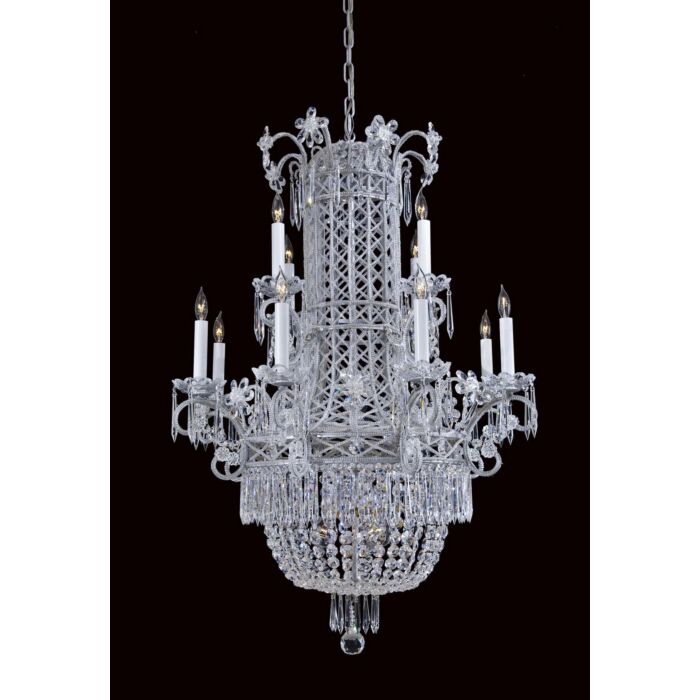 Metropolitan Vintage 12 Lt Chandelier in Silver