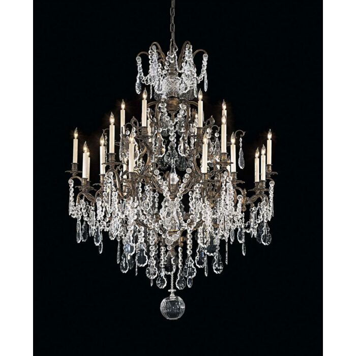 Metropolitan Vintage 51 Inch 24 Light Multi Tier Chandelier in Oxidized Brass