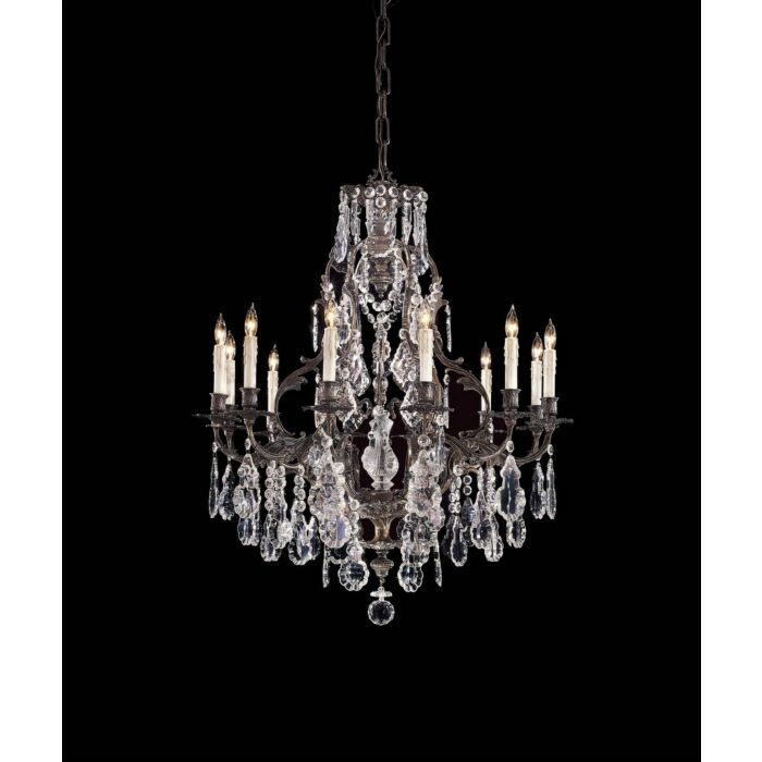 Metropolitan Vintage 12 Lt Chandelier in Oxide Brass