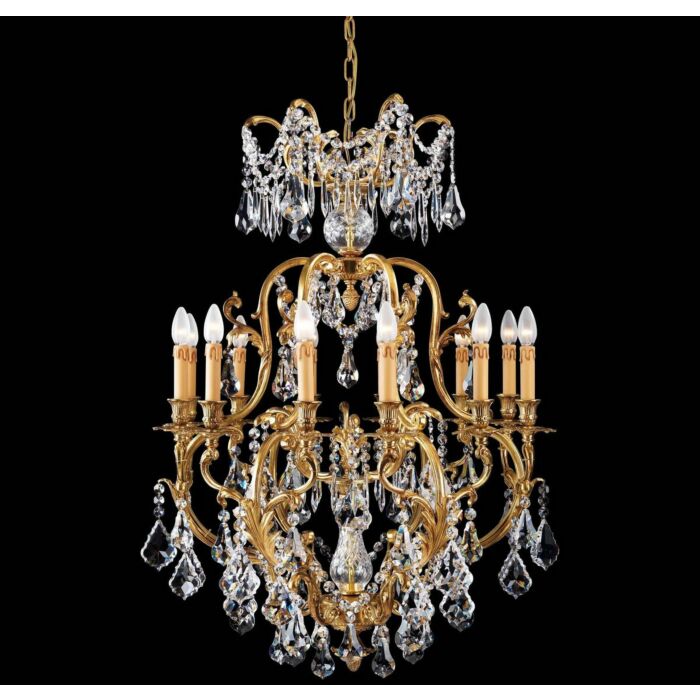 Metropolitan Vintage 12 Lt Chandelier in French Gold