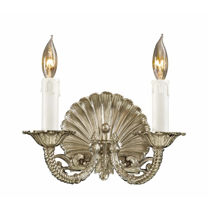 Metropolitan European 2 Lt Wall Sconce in Polished Chrome
