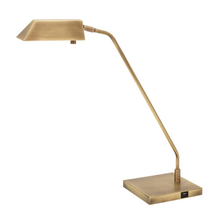 House of Troy Newbury 21 Inch Table Lamp in Antique Brass